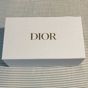 Dior White Box with Gold Logo, tissue paper and enveloppe